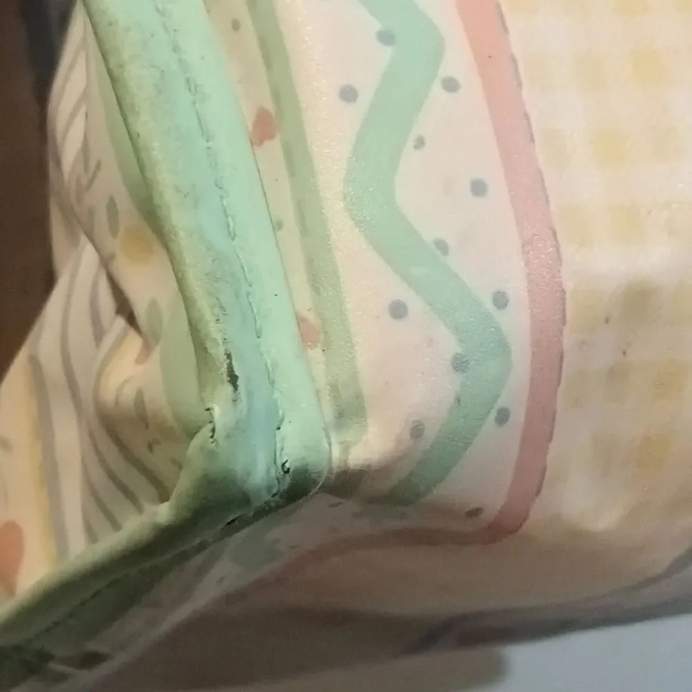 Vintage Baby Boom Pastel Toys Vinyl Diaper Bag Tote-90s-Still In Diapers